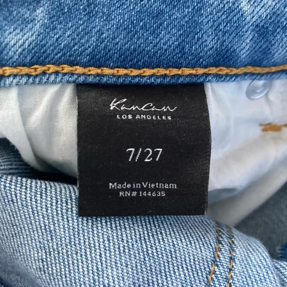 KanCan Light Wash Denim Jeans-size 7/27 - Picture 6 of 8